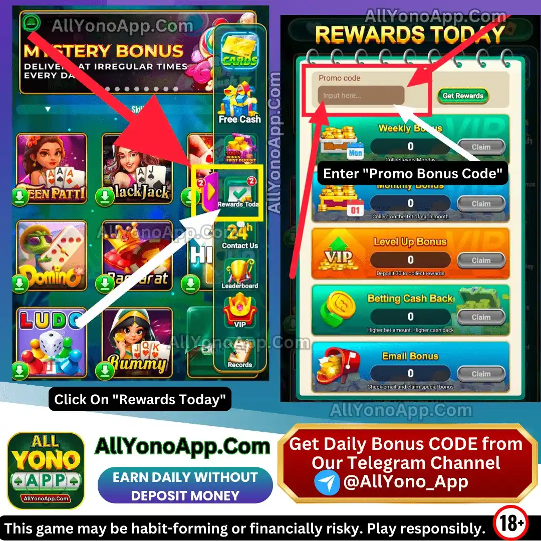 Yono Games Promo Code